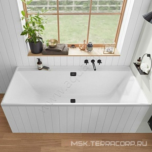 Ванна 1700х750хh470мм, (акрил цв.01 белый), слив-перелив цв.хром в компл., БЕЗ ножек арт.U99740000,  ZZ Villeroy & Boch Collaro UBA170COR2DV-01