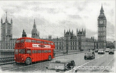 Декор Сириус Автобус красныйXX25х40