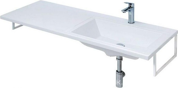 Раковина "Даллас" -130 см, правая (чаша справа) для мебели "" ZZ Aquanet Токио 235502