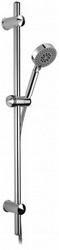 Душевой гарнитур (стойка, лейка, шланг), (цв.хром), Oglio ZZ