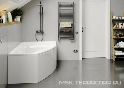 Ванна угловая160x105xh45см,правая, без панели и каркаса, (акрил цв.белый), Veronela ZZ Vagnerplast veronela VPBA160VEA3PX-04