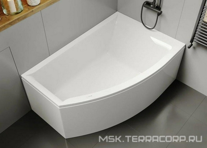 Ванна угловая160x105xh45см,правая, без панели и каркаса, (акрил цв.белый), Veronela ZZ Vagnerplast veronela VPBA160VEA3PX-04