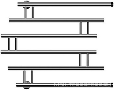 Полотенцесушитель "" в500*ш600 мм, БЕЗ уголков, сгонов, хром ZZ Ника ПМ 4 ПМ 4 50/60