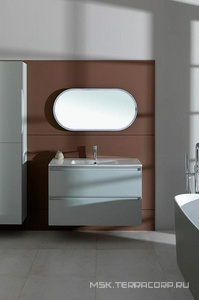 Зеркало овальное 1000х500 мм с LED-посветкой и сенс.выключателем, (цвет черный),  ZZ Allen Brau Infinity 1.21016.BL