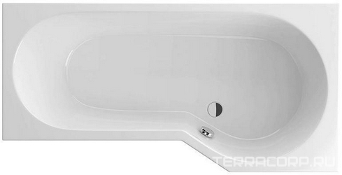 Акриловая ванна Excellent Be Spot 160x80 правая| 160x80x43