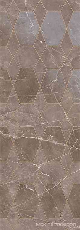 Marble Glee tortora shine Ret. XX 35x100