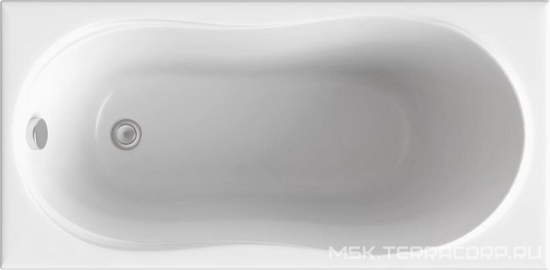 Ванна акрил.  130х70см, комплектация Стандарт Плюс, БЕЗ слива-перелива ZZ Bas Лима ВС 00008