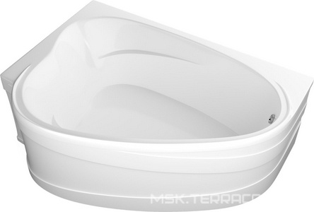 Ванна акриловая Marka One  L, арт 01лв1813л, 185x135х68 см, БЕЗ каркаса, слива-перелива, панелей, ZZ 1Marka Love 01лв1813л