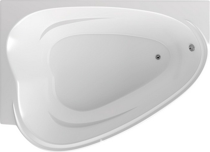Ванна акриловая Marka One  L, арт 01лв1813л, 185x135х68 см, БЕЗ каркаса, слива-перелива, панелей, ZZ 1Marka Love 01лв1813л