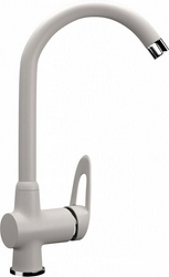 Смеситель Ulgran U-006(331) белый, для кухонной мойки| 13x36x21