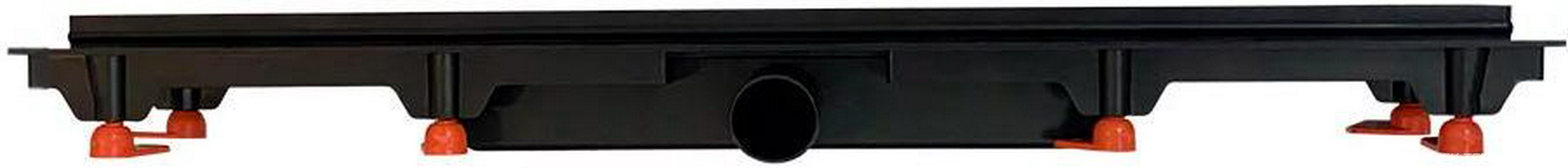 Водоотводящий желоб 550 мм KLASIK, с решеткой под плитку (черная окантовка) ZZ Veconi Универсал V550KB