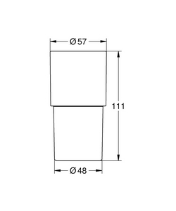 Стакан Atrio New без держателя 40304003, прозрачный ZZ Grohe Atrio new 40254003