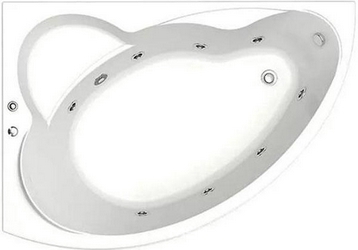 Акриловая ванна Bas Лагуна 170 см L с г/м| 169x119x44