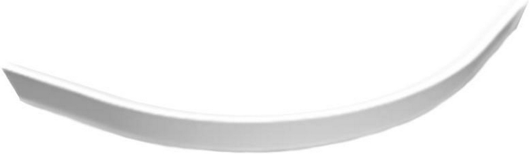 Экран полуподиум для душевого поддона 1000х1000хh135 из искусственного мрамора, 1/4 круга, R550мм, цв.белый, Cezares ZZ Cezares Универсал TRAY-S-R-100-SCR-W