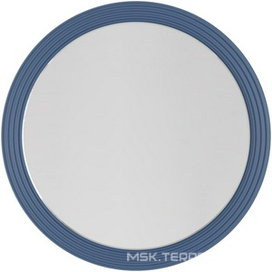 Зеркало 800x25x800мм, с встроенной LED подсветкой, выкл. датчик движения, (цв.синий матовый),  ZZ La Fenice Terra FNC-02-TER-BG-80