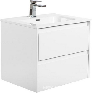 База под раковину подвесная с двумя выкатными ящиками, 710х460х515мм, без раковины, (цв.Bianco Opaco),  ZZ BelBagno Kraft KRAFT-700-2C-SO-BO