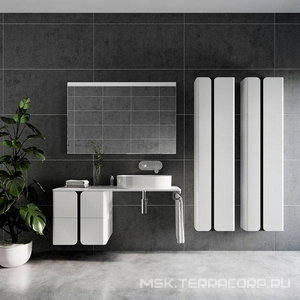 Высокий шкаф SB Balance 400 белый/графит Ravak BALANCE X000001374