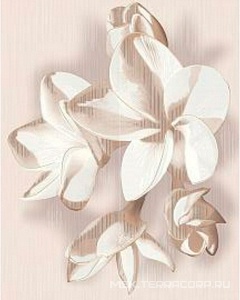 Декор Azori Amati Панно  Plumeria  beige (2 шт) ZZ40.5x50.2 584192004