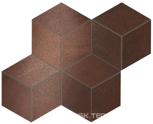 Blaze Corten Mosaico Esagono Lapp XX 30x35