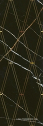 Декор BLACK & GOLD ROMBI 1 24,2х70