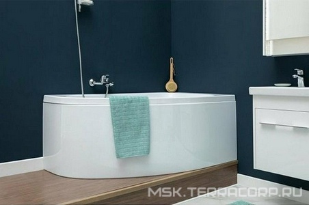 Акриловая ванна Mia 140x80x32 см R с каркасом ZZ Aquanet mia 246887