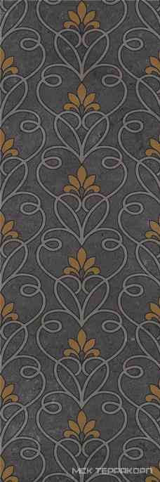 Silvia black decor 02 ZZ |30х90