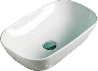 Раковина накладная Melana MLN-78161 46*23*12 см без отверстия под смеситель, цв.белый ZZ