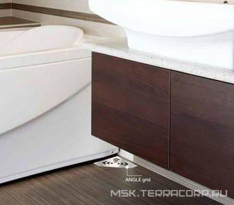 Трап для душа, выпуск гориз.50мм, (пластик, решетка нерж.сталь 194х194мм), Confluo Standard 20Х20 Angle 2 ZZ Pestan Standard Dry 13000014