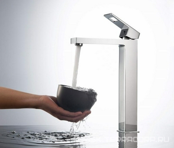 Смеситель для раковины высокий (излив 25 см) 7111/00F цв.хром, ZZ Timo Briana 7111/00F