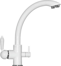 Смеситель Seaman Barcelone SSL-5382 Snow для кухонной мойки| 15x32x28