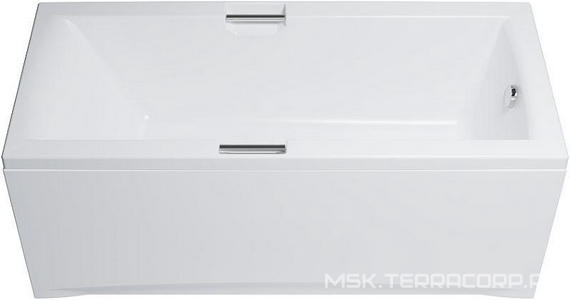Ванна акриловая Triton  160x75 см, с ручками, БЕЗ каркаса, панелей, слива-перелива, цв. белый, ZZ Triton Алекса Щ0000049163