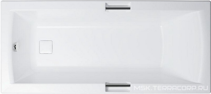 Ванна акриловая Triton  160x75 см, с ручками, БЕЗ каркаса, панелей, слива-перелива, цв. белый, ZZ Triton Алекса Щ0000049163
