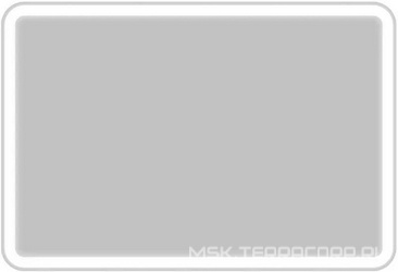 Зеркало 1000x30x600мм, реверс., с встроенным по периметру светильником и кнопочным выключателем, 12W, 220-240V, BelBagno ZZ