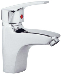 Смеситель для раковины, без донного клапана, хром ZZ