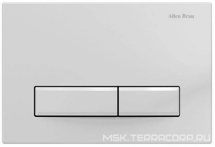 Кнопка двойного смыва, пневм., для инсталляции д/унитаза, (пластик цв.белый),  ZZ Allen Brau Fantasy 9.20003.20