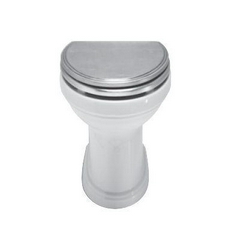 Сиденье для унитаза (цв. сус. серебро/ петли цв. золото) Parigi Z XXZ