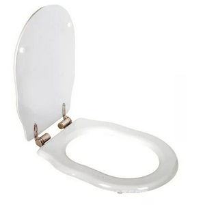 Сиденье для унитаза, с микролифтом, (МДФ цв.белый, петли цв.бронза),  ZZ BelBagno Boheme BB115SCM-BRN