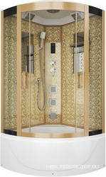 Душевая кабина Niagara Lux 7790G золото| 90x220x90