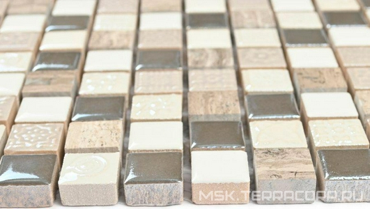 Мозаика Bonaparte Керамическая мозаика Smoke  (15x15x8) ZZ 30x30