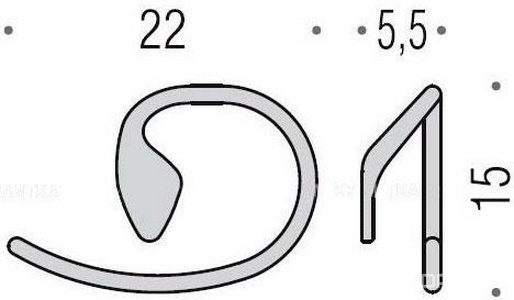 Полотенцедержатель-кольцо, (цв.хром),  ZZ Colombo Khala В1831