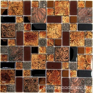 Мозаика Bonaparte Мозаика стеклянная с камнем Liberty -2 ZZ 30x30