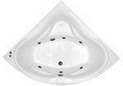 Ванна 150х150хh58,5(49)см, аэромассаж, на раме, слив/перелив и панель в компл.,  ZZ Thermolux Galateya ВАННА 150х150  GALATEYA + аэромассаж