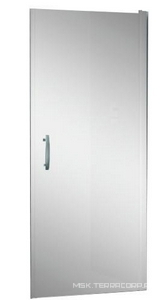 Дверь распашная, маятниковая DX/SX прав./лев. (813хh197,5см, НЕСТАНДАРТ!!!,стекло 6мм, GL прозр., фурн. 28 arg/cr, мат.хром/заглушки хром)  ZZ Provex Elegance 1003NE28GL