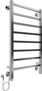 Полотенцесушитель электрический  П8 500х850 см, подводка скрытая + кабель-вилка, сухой (ЕвроТЭН), цвет хром, ZZ Terminus Ватикан 4670078544452