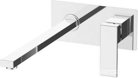 Смеситель для раковины, встраиваемый в стену, излив 180мм, (цв.хром), Romano ZZ