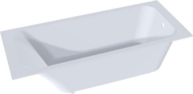 Ванна 1600х700хh600мм, литой камень S-Sense, глянец цв.белый, регулируемые ножки, без стандартного слива-перелива,  ZZ Salini Orlanda 102015G