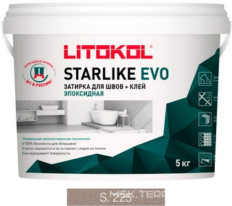 Затирка  TABACCO S.225  5 кг. ZZ Litokol Starlike EVO S225/5