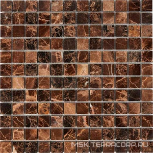 Мозаика 217 Dark Emperador (чип 23x23) 30,5х30,5 Мастера Керамики Glass 217