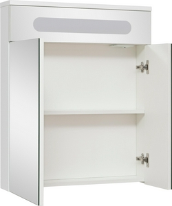 Зеркало-шкаф 65 см, с подстветкой, цв.белый глянец Aqua de Marco OLIVIA 1065COLI