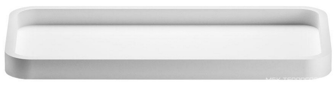 Лоток 30х14,5см, настольный, универсальный для ванной комнаты, (цв.белый),  ZZ Decor Walther Stone 0971050